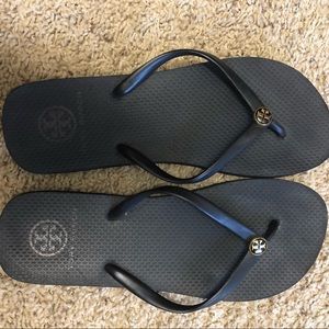 Tory Burch Black Flip Flops Size 7